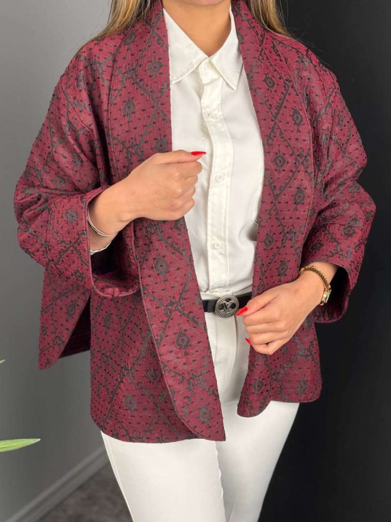 کت ژاکارد کوک دوزی