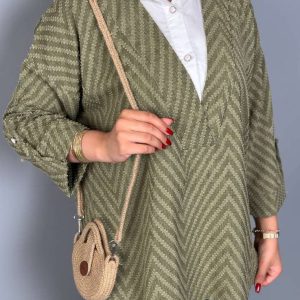 تونیک مانتویی یقه دار