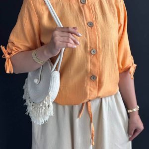 شومیز مجلسی نارنجی