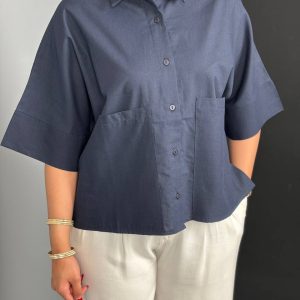 شومیز کراپ باکسی