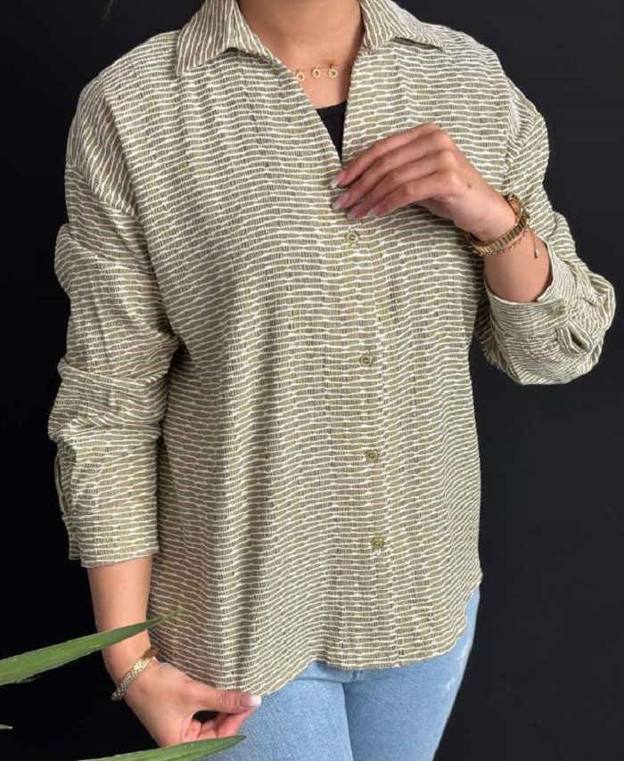 شومیز یقه هفت برای افراد چاق