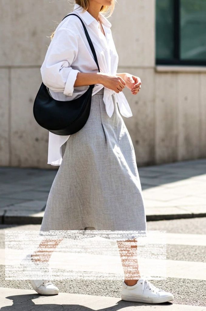 استایل بیرونی دامن با شومیز