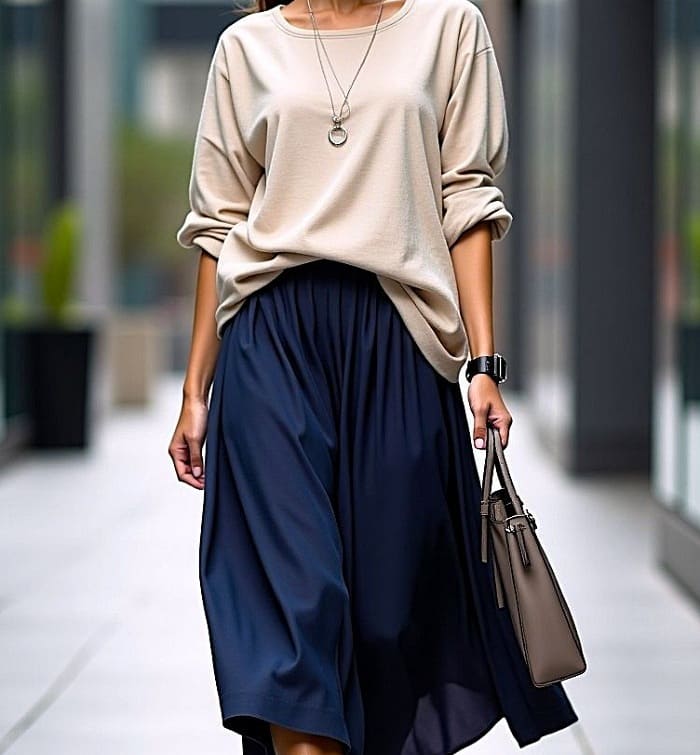 استایل تابستانی با دامن و بلوز