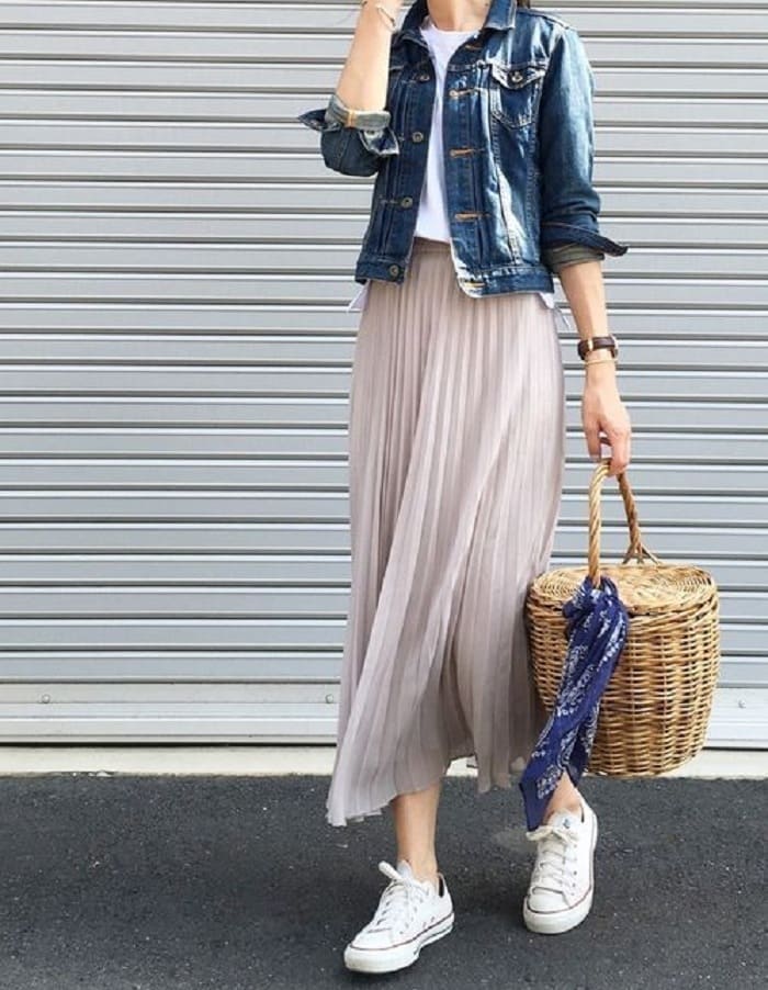 استایل تابستانی با دامن پلیسه