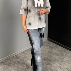 ست تیشرت و شلوار ابرنگی