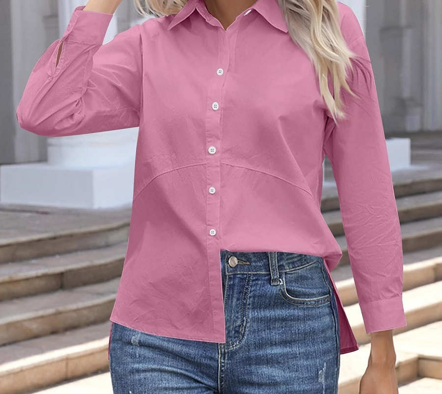 استایل دخترانه با شومیز صورتی