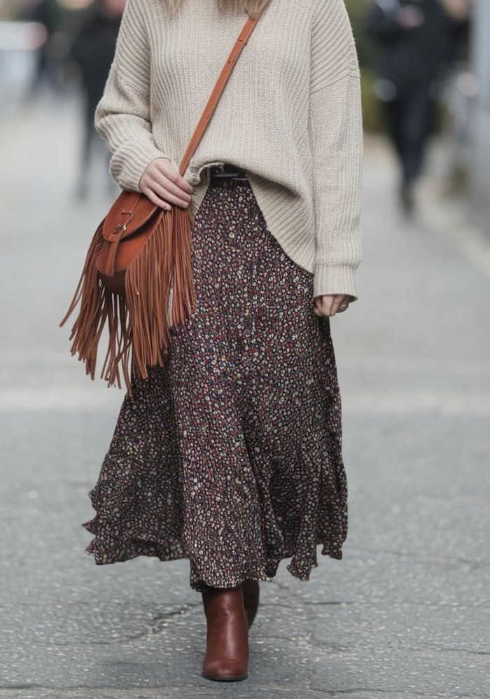 انواع استایل لباس دخترانه : استایل بوهمیا