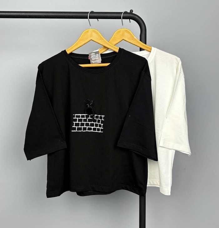 تیشرت های مد امسال دخترانه : تیشرت کراپ