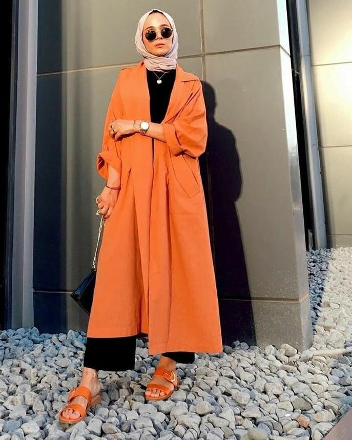 ست کردن مانتو نارنجی