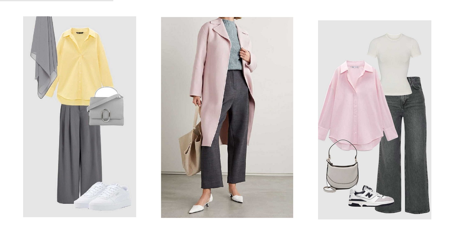 شلوار طوسی زنانه با چه رنگی ست میشود