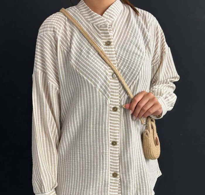 پارچه های خنک برای شومیز: پارچه لینن اسلپ