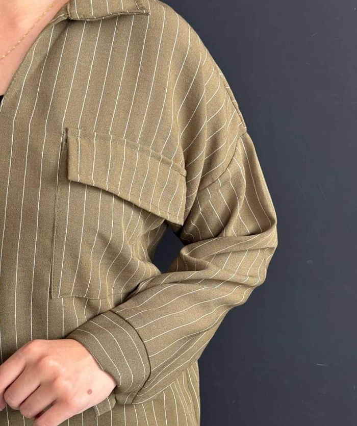 شومیز با پارچه لینن