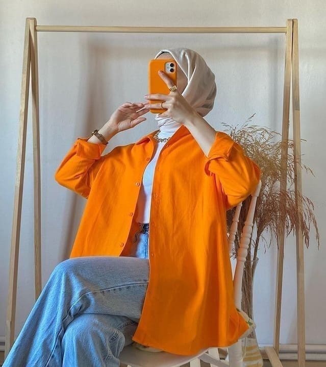 شومیز نارنجی با چی ست میشه