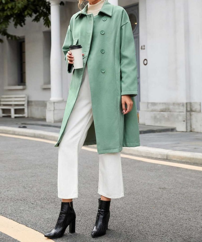 مانتو سبز بلند را با چه شلواری بپوشیم