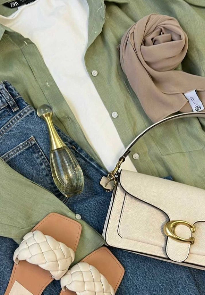 مانتو سبز به چه رنگ شال و شلواری میاد