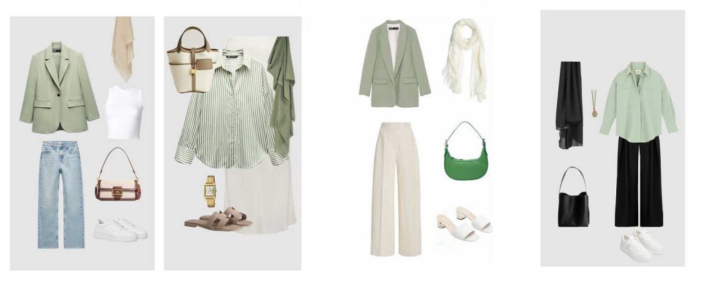 مانتو سبز را با چه چیزی ست کنیم