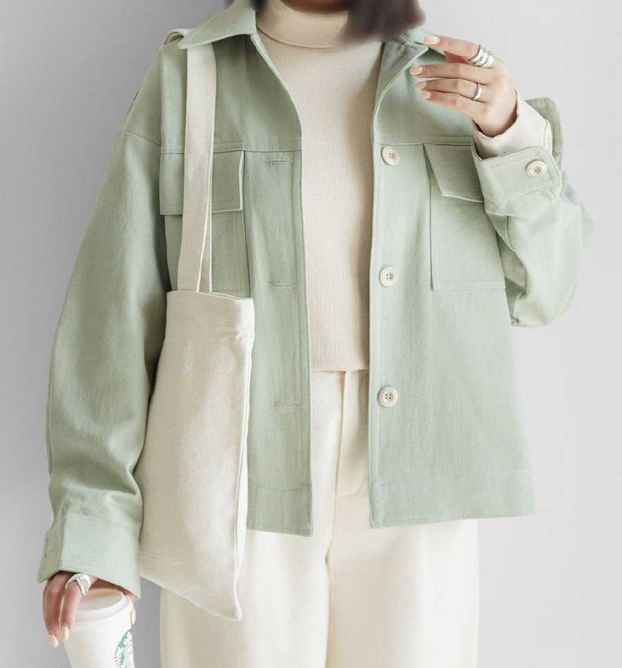 مانتو سبز کوتاه را با چه شلواری ست کنیم