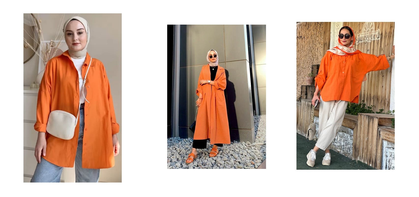 مانتو نارنجی با چی ست میشود