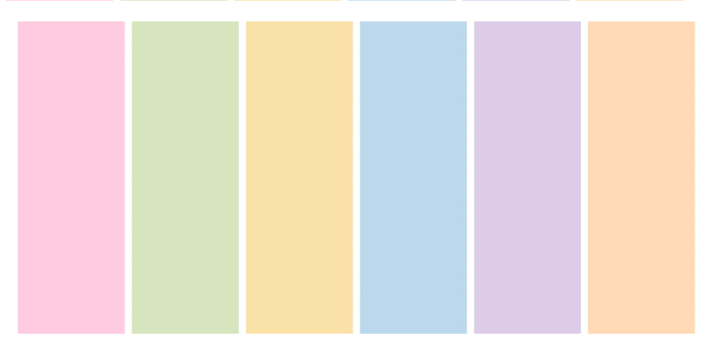 رنگ های پاستلی