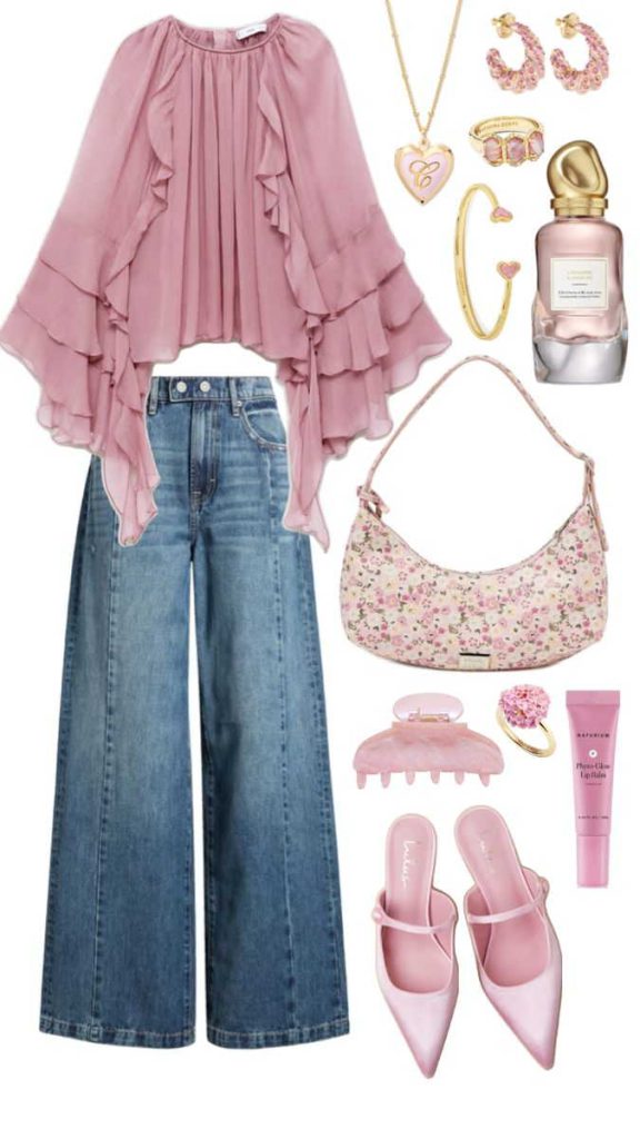 شلوار شافل با شومیز مجلسی