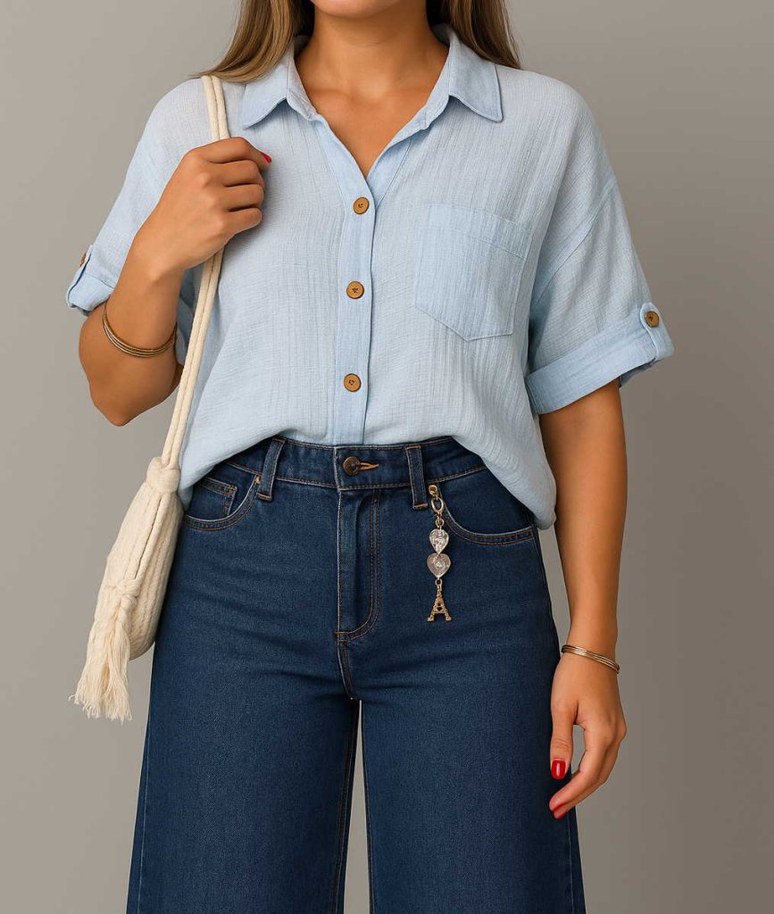 شلوار شافل با شومیز