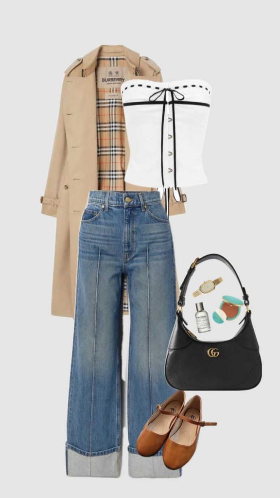 شلوار شافل با مانتو بلند