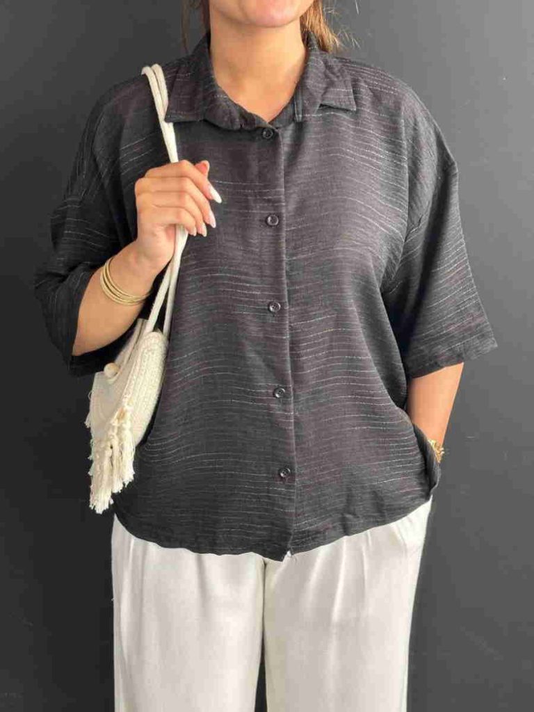 شومیز مشکی باکسی