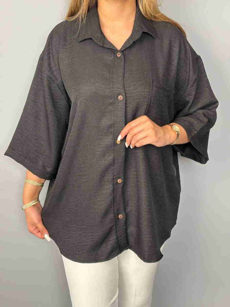 شومیز مشکی تک جیب