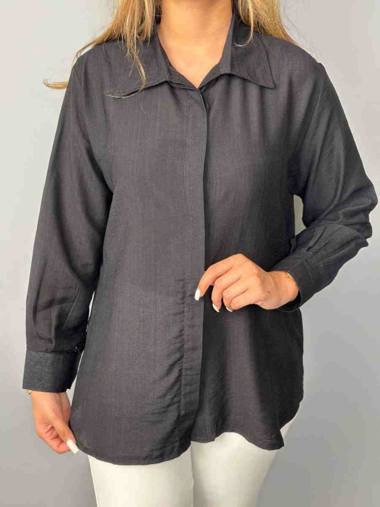 شومیز مشکی ساده دخترانه