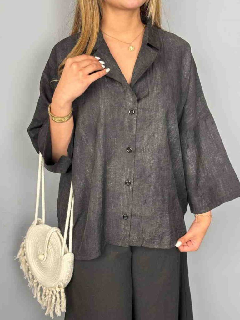 شومیز مشکی ساده و شیک