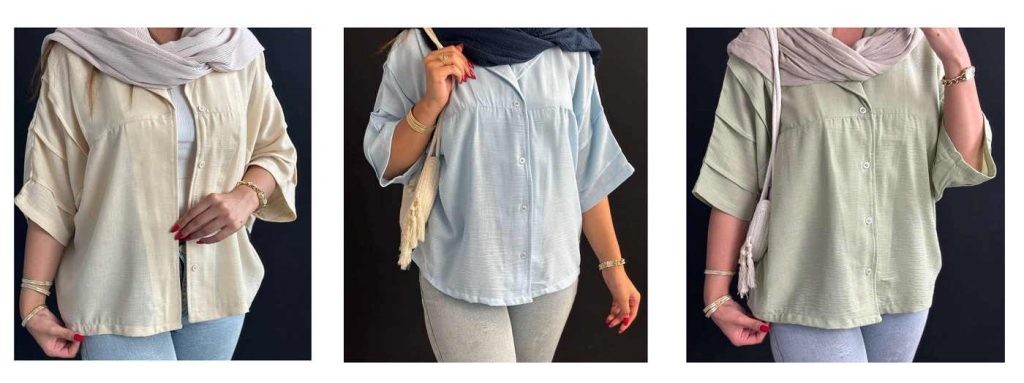 شومیز پاستلی دخترانه