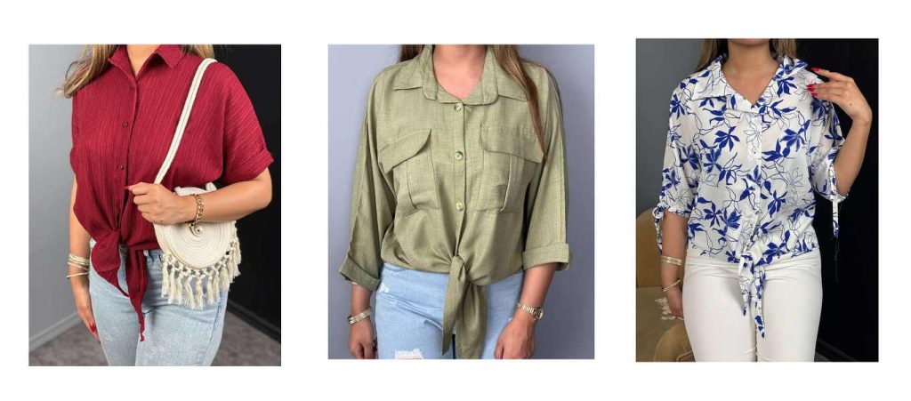 شومیز گره ای را با چه شلواری بپوشیم