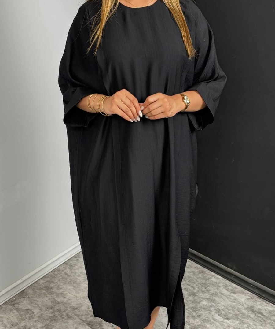 مدل مانتو جلو بسته بلند مشکی