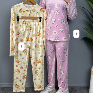 ست بلوز و شلوار سه بعدی کد 7241