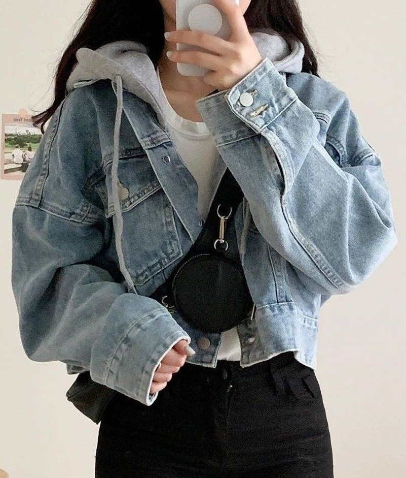 لباس های مد پاییز امسال : کت جین کراپ