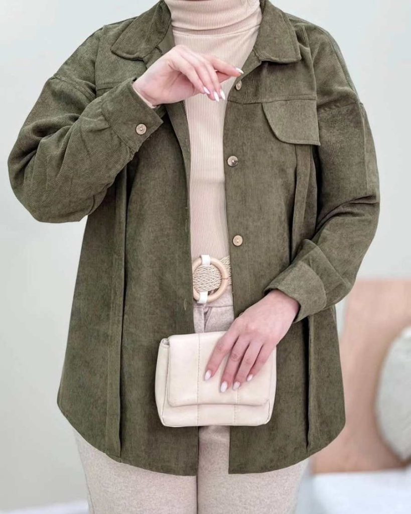 مدل مانتو پاییزی کبریتی کوتاه