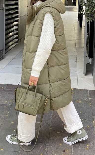 استایل دانشجویی با هودی و پافر