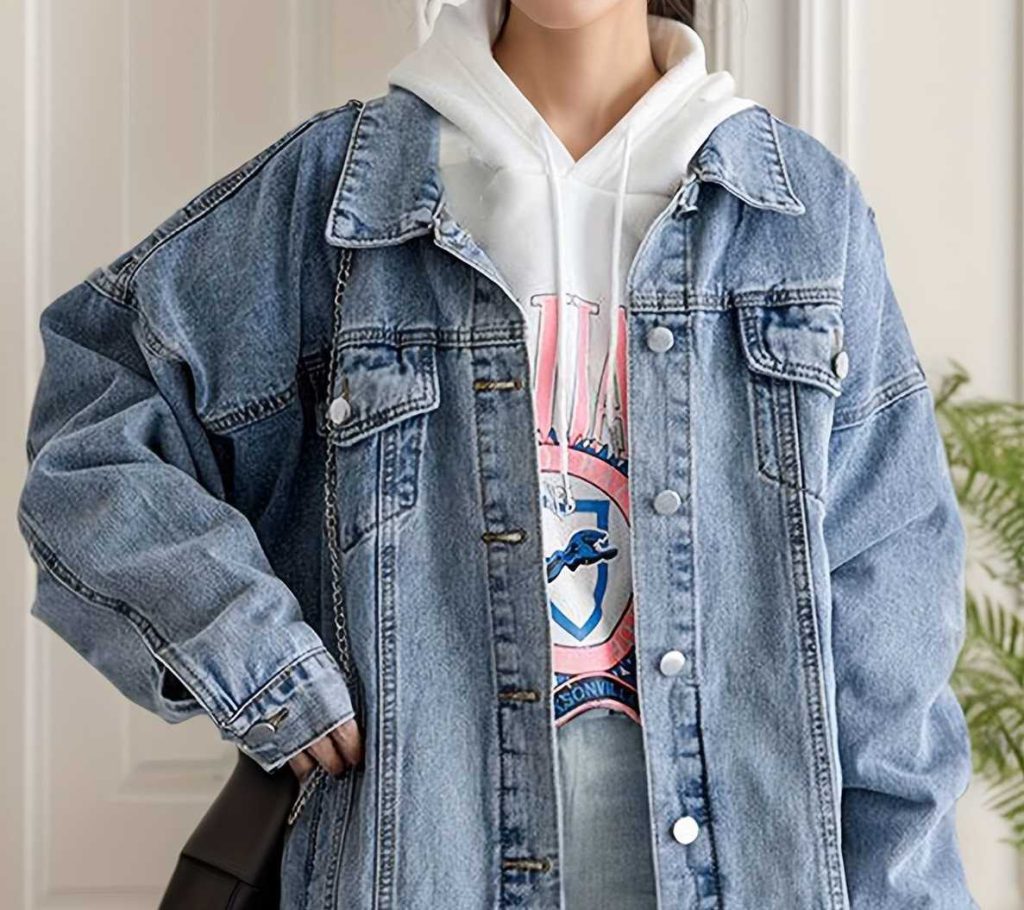 استایل پاییزی با هودی و کت جین