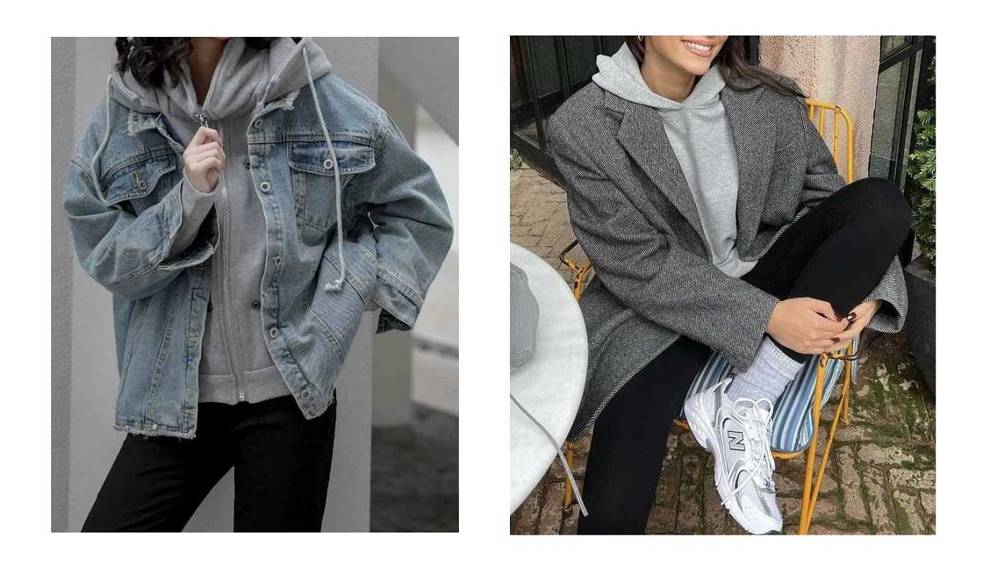 استایل پاییزی دخترانه با هودی