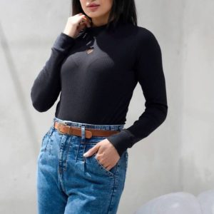 بادی استین بلند مشکی