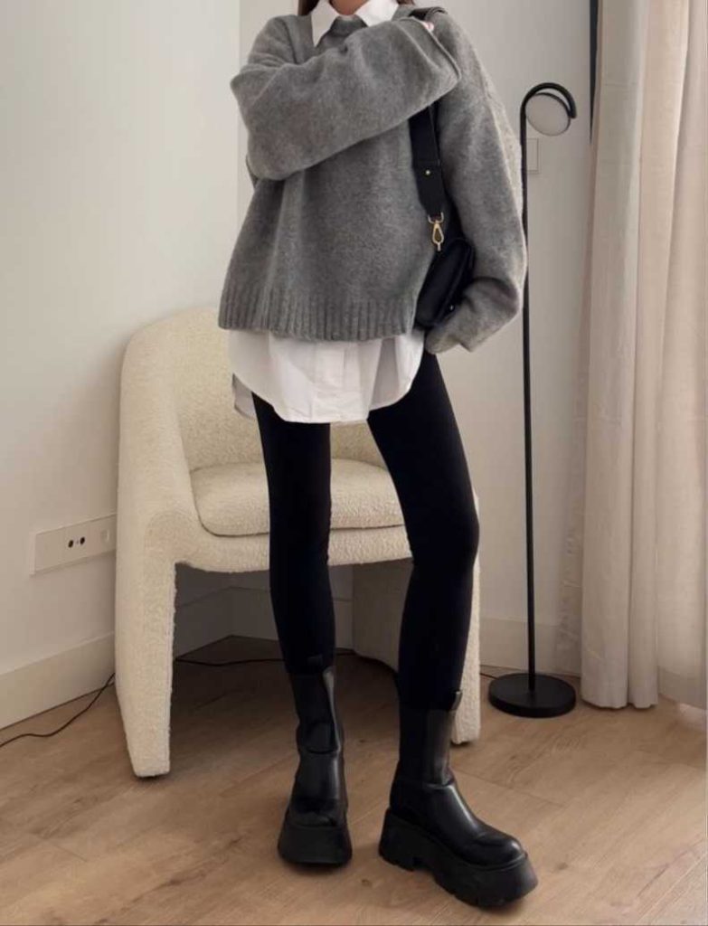 لباس بافت و شلوار اسکینی