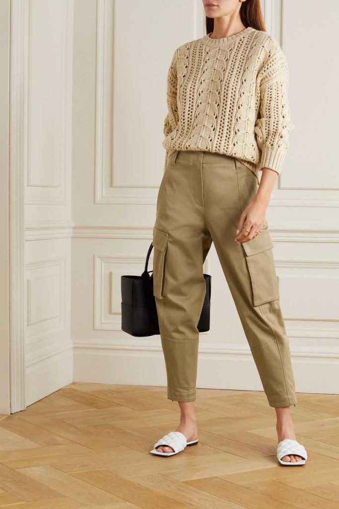 لباس بافت و شلوار کارگو