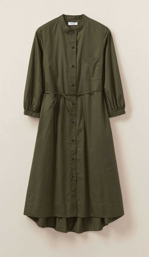 مانتو ساده دکمه دار بلند