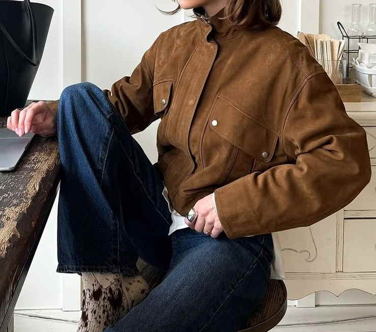 مانتو پاییزی کوتاه سوییت جدید