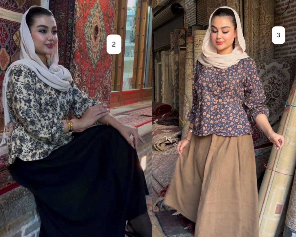 مدل بلوز دامن مجلسی جدید دخترانه