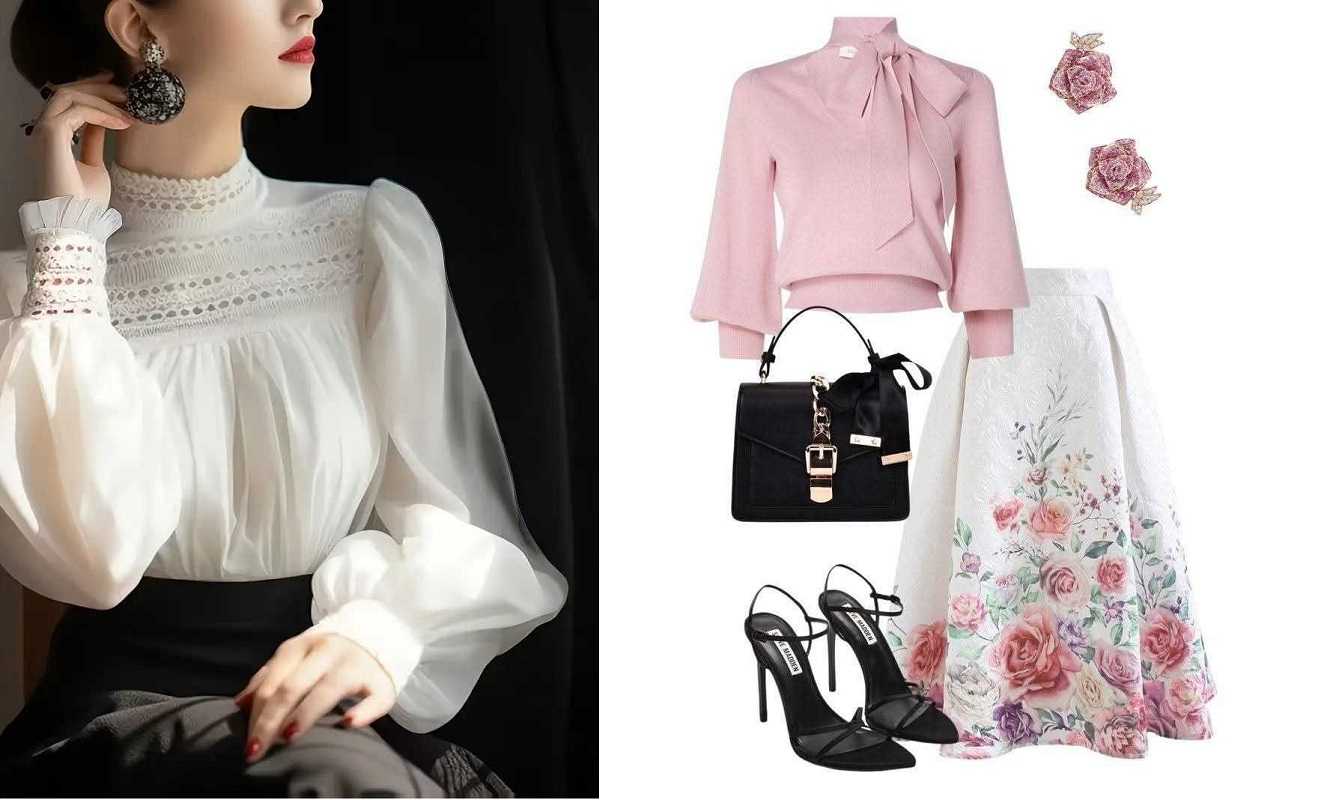 مدل بلوز دامن مجلسی جدید و شیک دخترانه