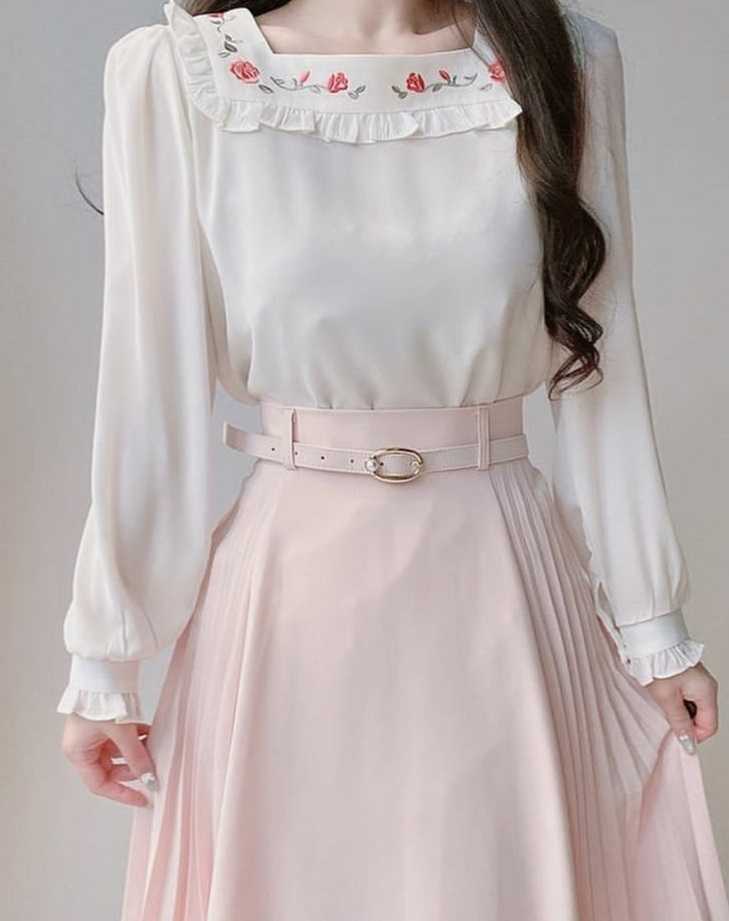 مدل بلوز و دامن مجلسی گلدوزی