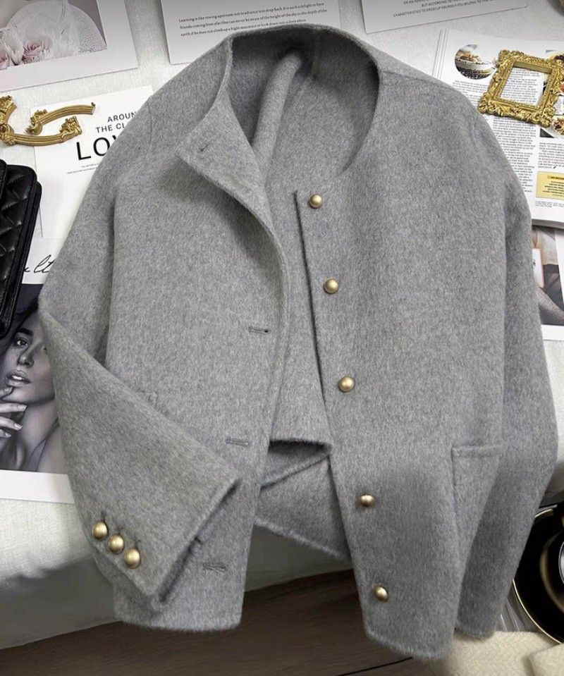 مدل کت پاییزه فوتر طوسی