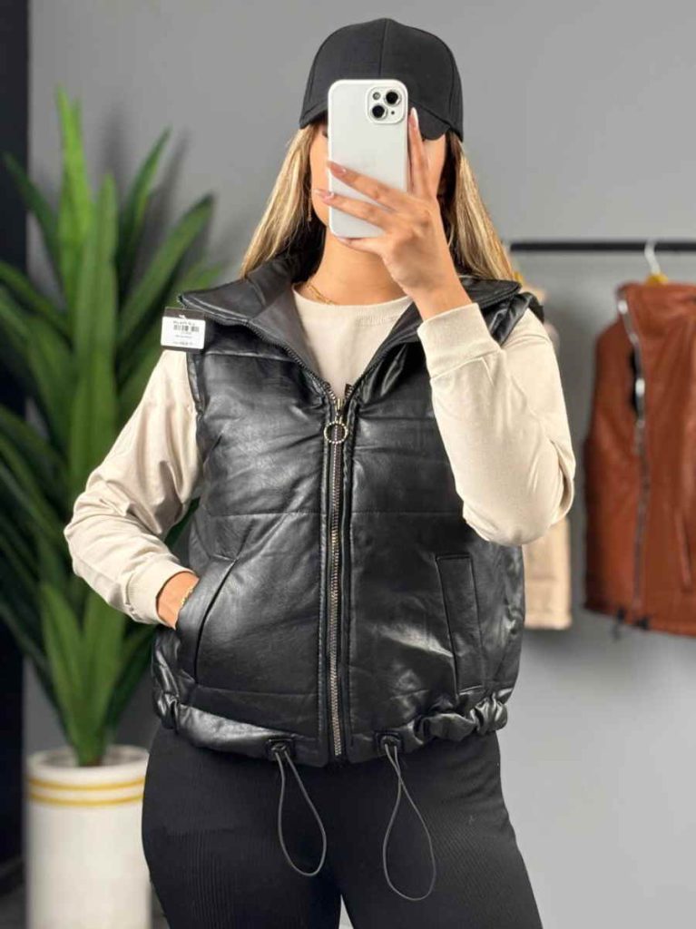 پافر دخترانه چرم