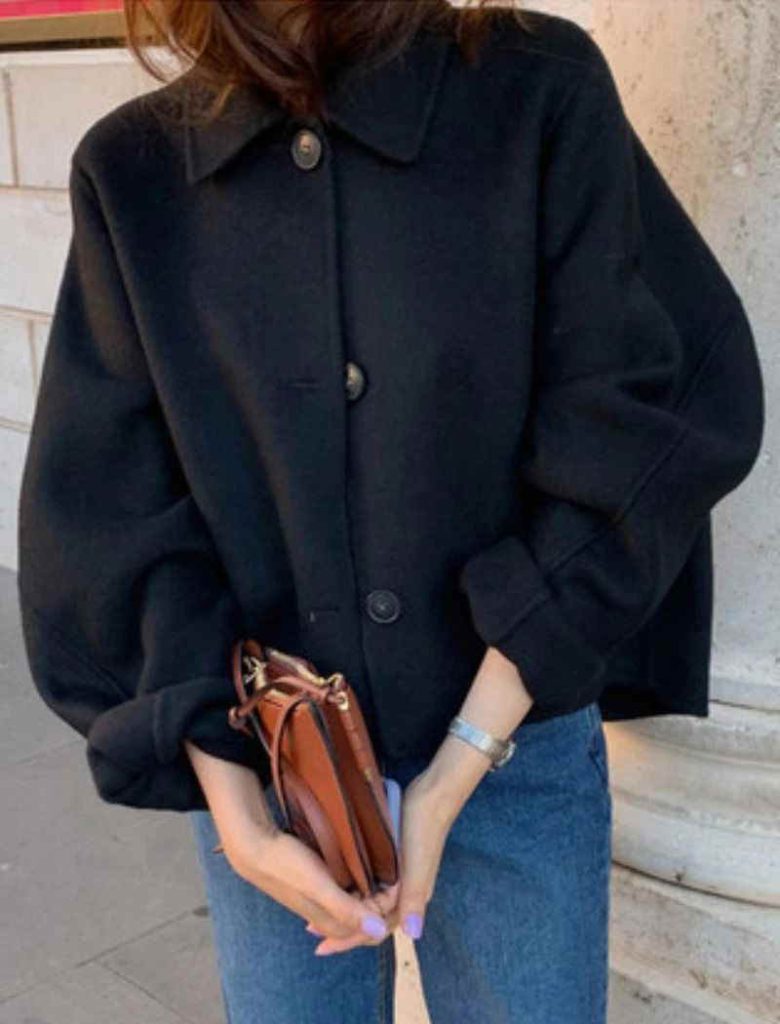 کت پاییزه زنانه مشکی